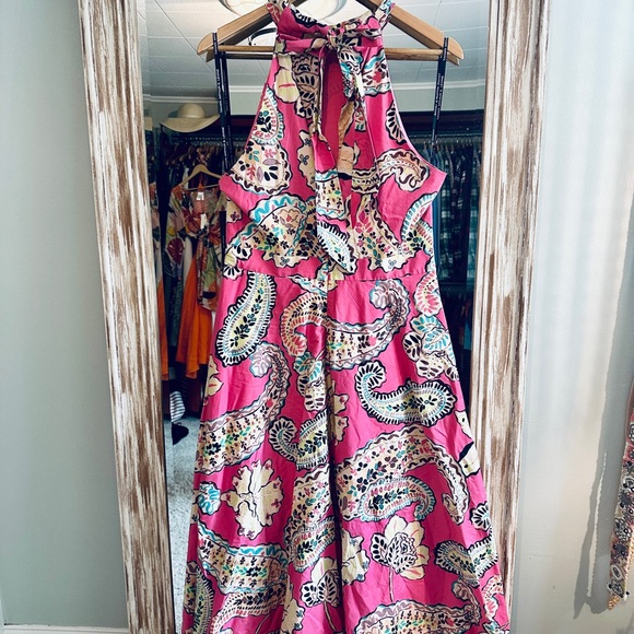 NWT TAHARI Halter Dress, Size 10. - Picture 3 of 6